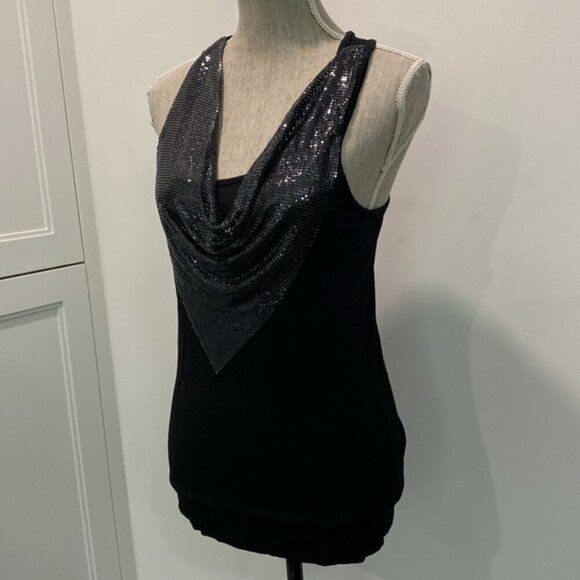 Metallic Black Tank Top Size Small - Picture 5 of 12